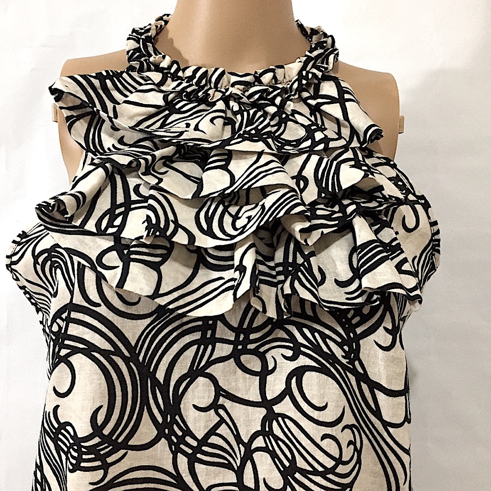 St. Tropez Ruffle Halter Top - Picture 3 of 11